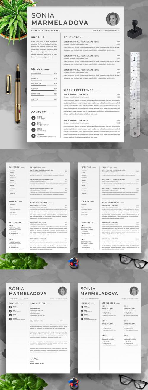 Adobe Stock - Resume and Cover Letter Layouts - 454410457