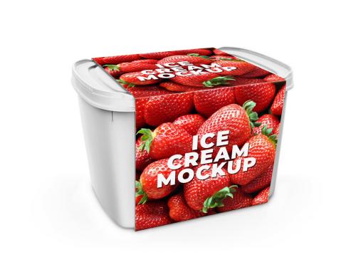 Adobe Stock - Ice Cream Mockup - 454424161
