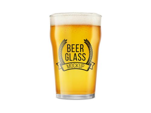 Adobe Stock - Beer Glass Mockup - 454424169