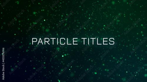 Adobe Stock - Cool Particle Dot Titles - 455576916