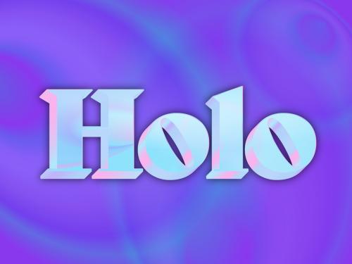 Adobe Stock - Holographic Style Text Effect - 455778393