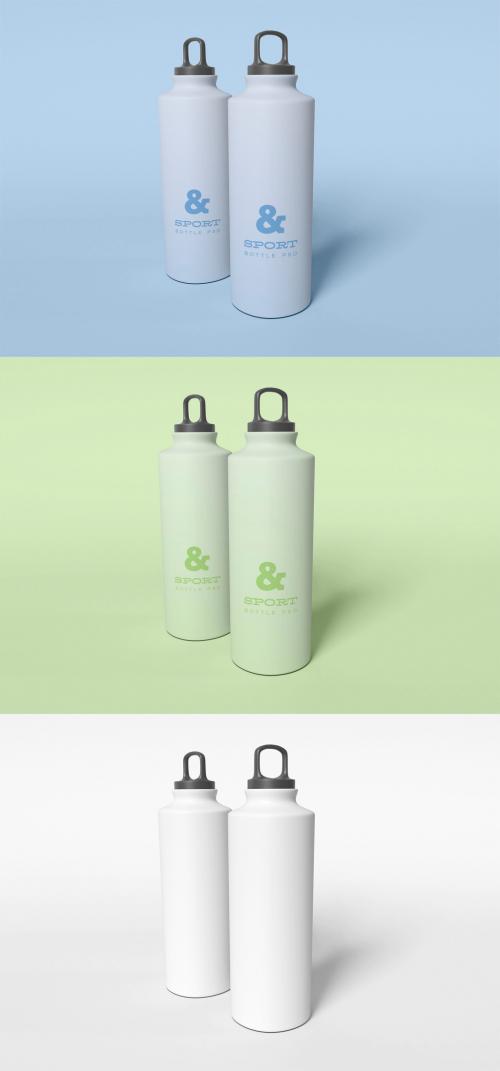 Adobe Stock - Two Sport Plastic Bottles Mockup - 456090753
