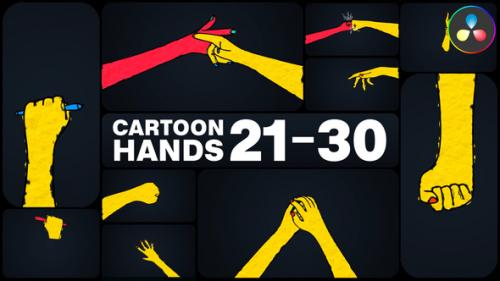 Videohive - Cartoon Hands for DaVinci Resolve - 50893418