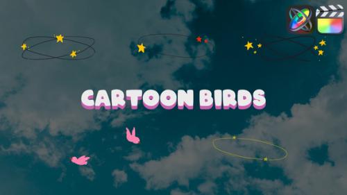 Videohive - Circling Cartoon Birds for FCPX - 50917742