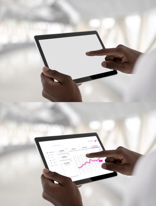 Adobe Stock - Digital Tablet Screen Mockup - 457554719