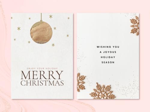 Adobe Stock - Christmas Greeting Card Template - 457554740
