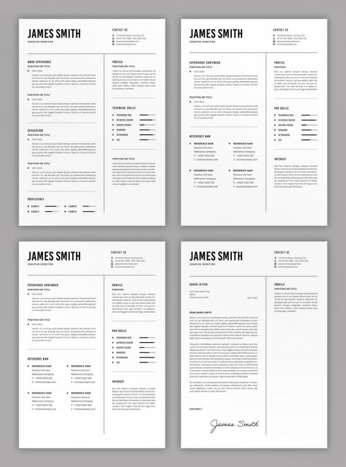 Adobe Stock - Clean Resume Layout - 458354901