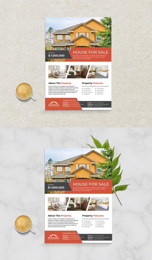 Adobe Stock - Home Flyer Layout - 458354905