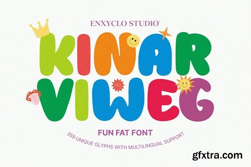 NCL Kinar Viweg - Fun Fat Handwritten Font UB34VDD