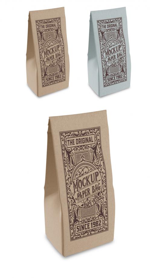 Adobe Stock - Kraft Paper Bag Mockup - 458570913