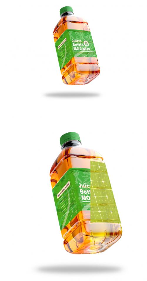 Adobe Stock - Plastic Juice Bottle Mockup - 458570926