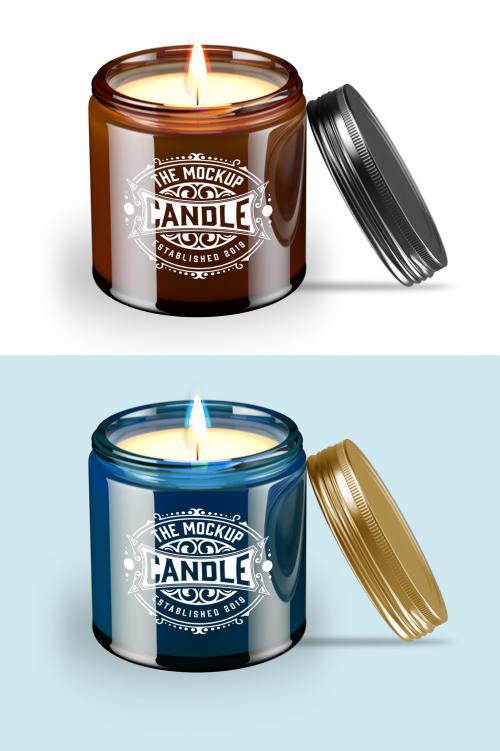 Adobe Stock - Jar Candle Mockup - 458570994