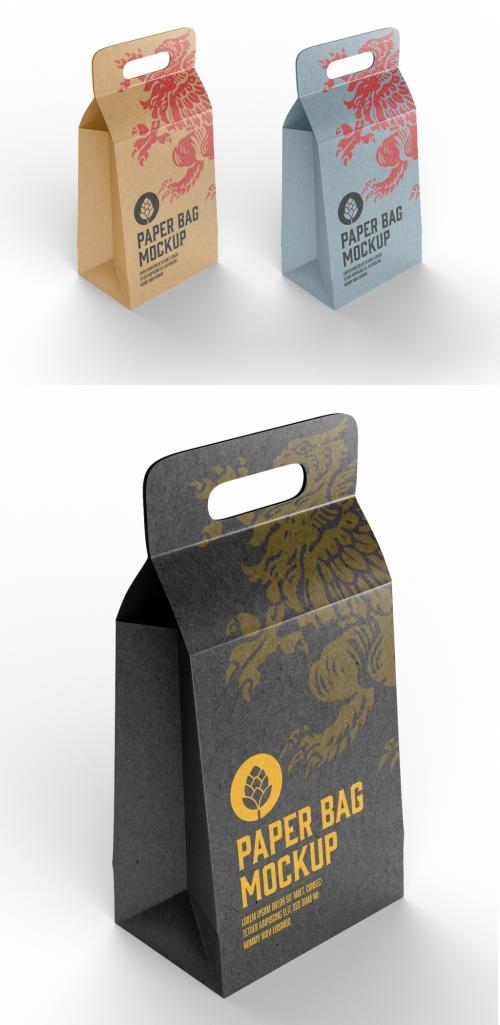 Adobe Stock - Kraft Paper Bag Mockup - 458571127