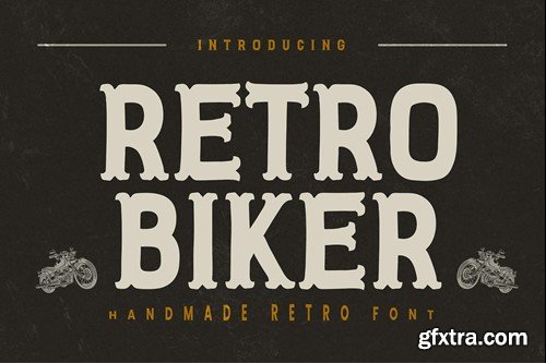 Retro Biker - Handmade Retro Font X3JJT58