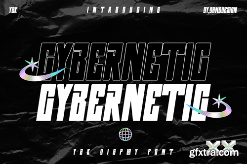 CYBERNETIC futuristic Y2k Cyberpunk Font NNTKQNT