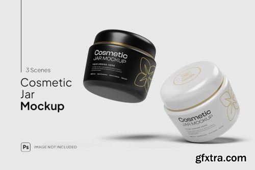 Glass Cosmetic Jar Mockup Collections 15xPSD