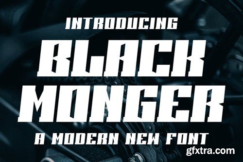 Black Monger - A New Modern Display Font QUB3YNU