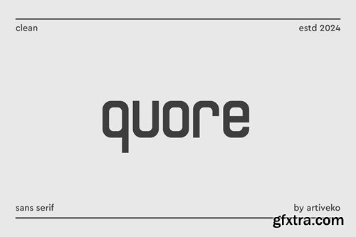 Quore Typeface ED9M6AU