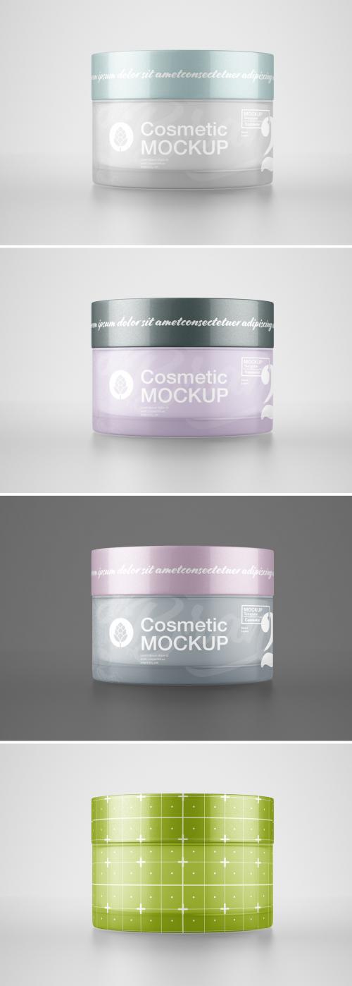 Adobe Stock - Cream Cosmetic Jar Mockup - 460400852