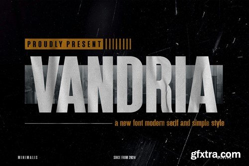 VANDRIA - Modern Condensed Sans Serif G32RF2Y