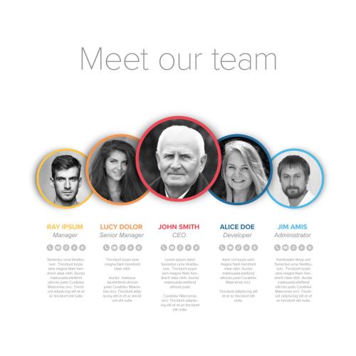 Adobe Stock - Meet Our Company Team Modern Presentation Template - 460400871