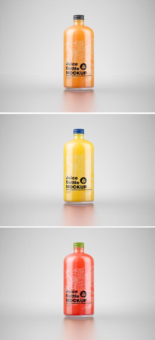 Adobe Stock - Orange Juice Bottle Mockup - 460400925