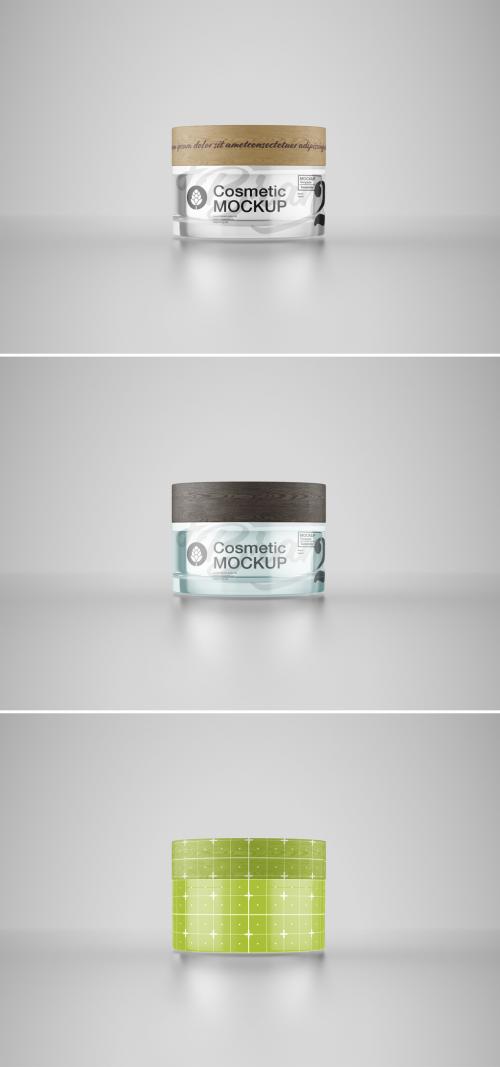Adobe Stock - Cream Cosmetic Jar Mockup - 460400996