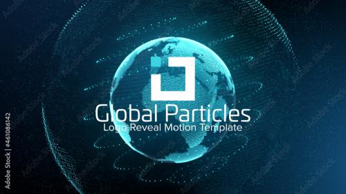 Adobe Stock - Global Particles Logo Reveal - 461086142