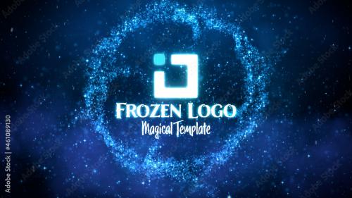 Adobe Stock - Frozen Magical Logo Title - 461089130