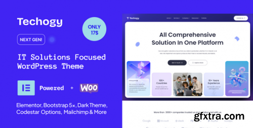 Themeforest - Techogy - IT Solutions & Services WordPress Theme 50188463 v1.0 - Nulled