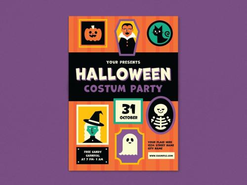 Adobe Stock - Halloween Party Flyer - 461120637