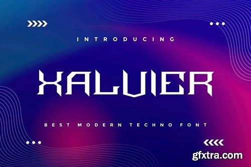 Xalvier - Modern Techno Font 6BLH6T3