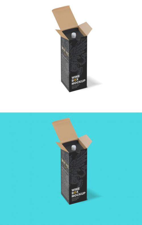 Adobe Stock - Paper Box for Bottles Mockup - 461120774