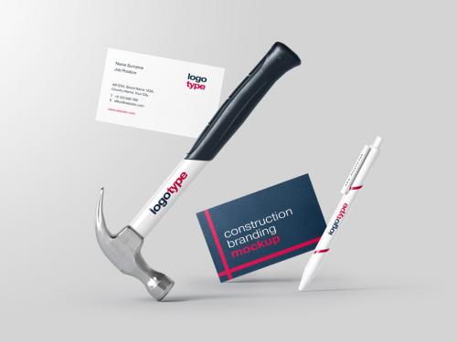 Adobe Stock - Construction and Architecture Branding Stationery Mockup - 461123995