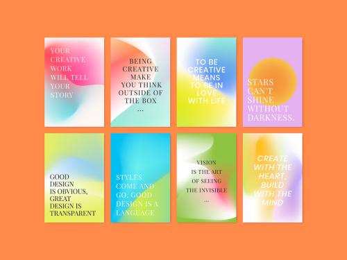 Adobe Stock - Mesh Gradient Layout Collection - 461124315
