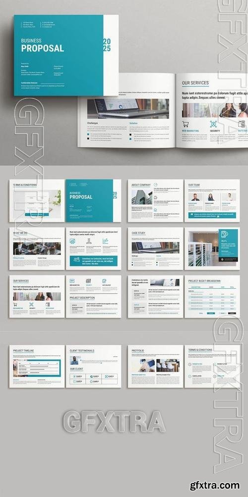 Business Proposal Template Landscape CY358FN