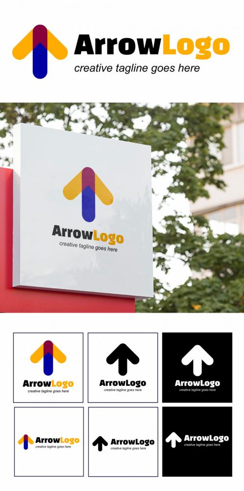 Adobe Stock - Arrow Logo Icon Layout - 461126813