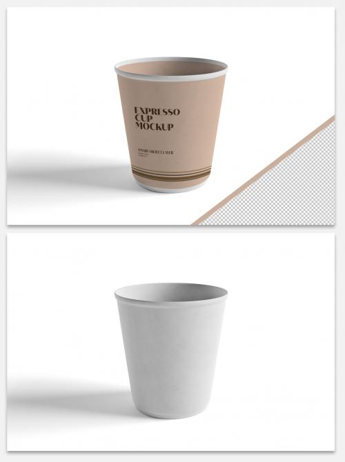 Adobe Stock - Mock Up of an Expresso Paper Cup - 461756771