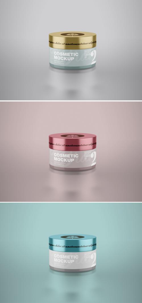 Adobe Stock - Cream Cosmetic Jar Mockup - 462310291