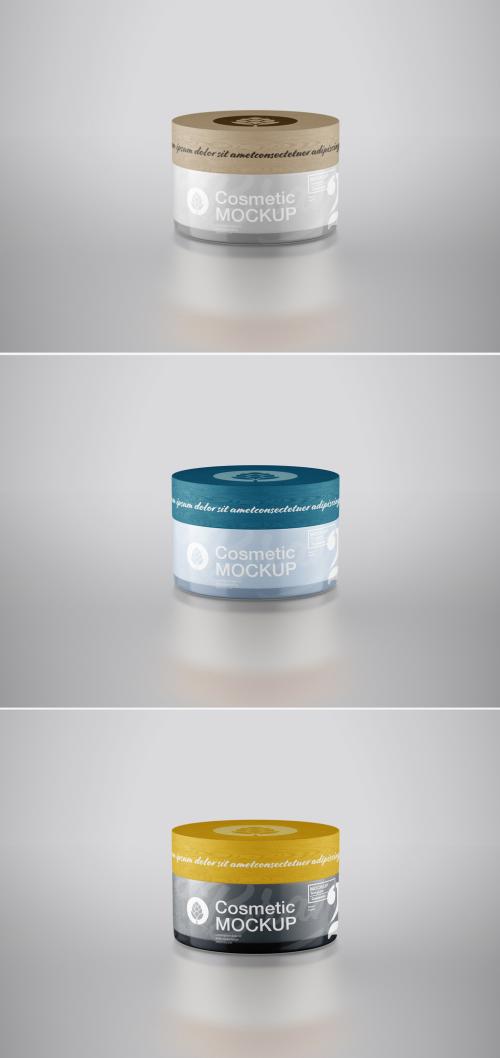 Adobe Stock - Cream Cosmetic Jar Mockup - 462310314