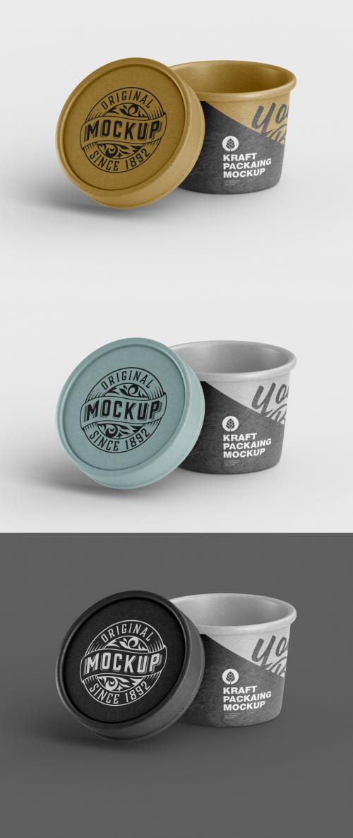 Adobe Stock - Kraft Food Cup Mockup - 462310371