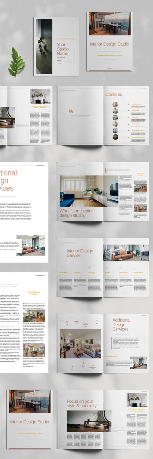 Adobe Stock - Interior Design Studio Brochure Layout - 462310758