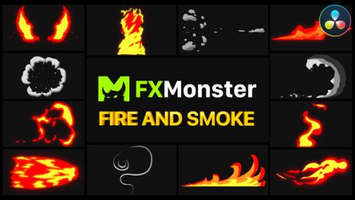 Videohive - Fire And Smoke Elements | DaVinci Resolve - 51000293