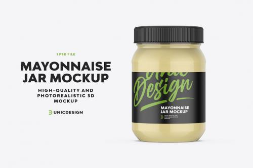 Mayonnaise Jar Mockup