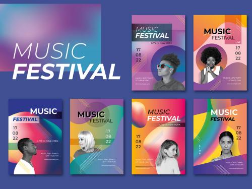 Adobe Stock - Vibrant Music Festival Poster - 462896946