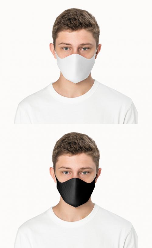 Adobe Stock - Editable Face Mask Mockup - 462954567