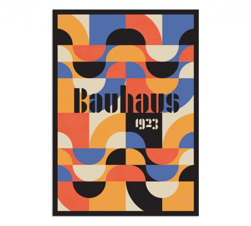 Adobe Stock - Vintage Bauhaus Geometric Poster Cover Layout - 463164625
