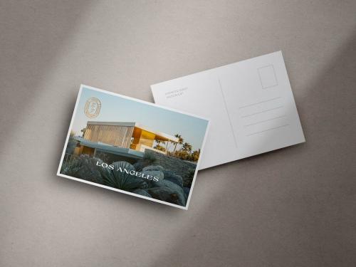 Adobe Stock - Elegant Hot Foil Stamp Postcard Mockup - 463165109