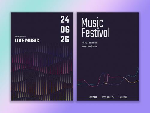 Adobe Stock - Music Concert Poster Layout - 463165348