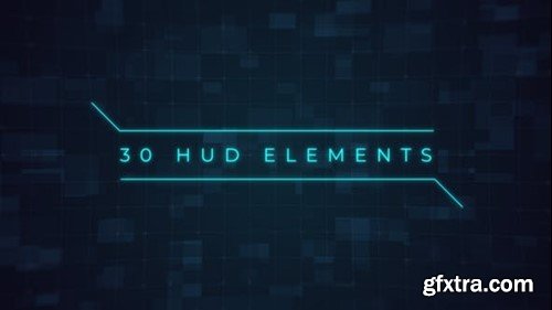 Videohive 30 HUD Elements 51084407
